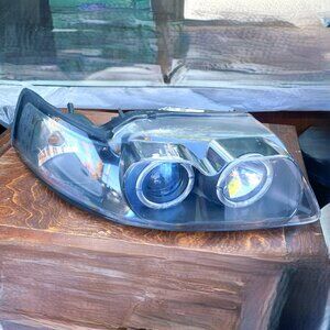 Fits 1999-04 Ford Mustang RH Passenger Side Halo Projector Headlight